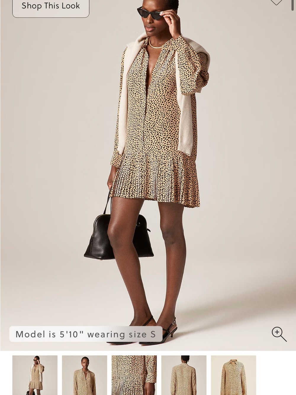 J. crew Amelia shirt-dress in cheetah print